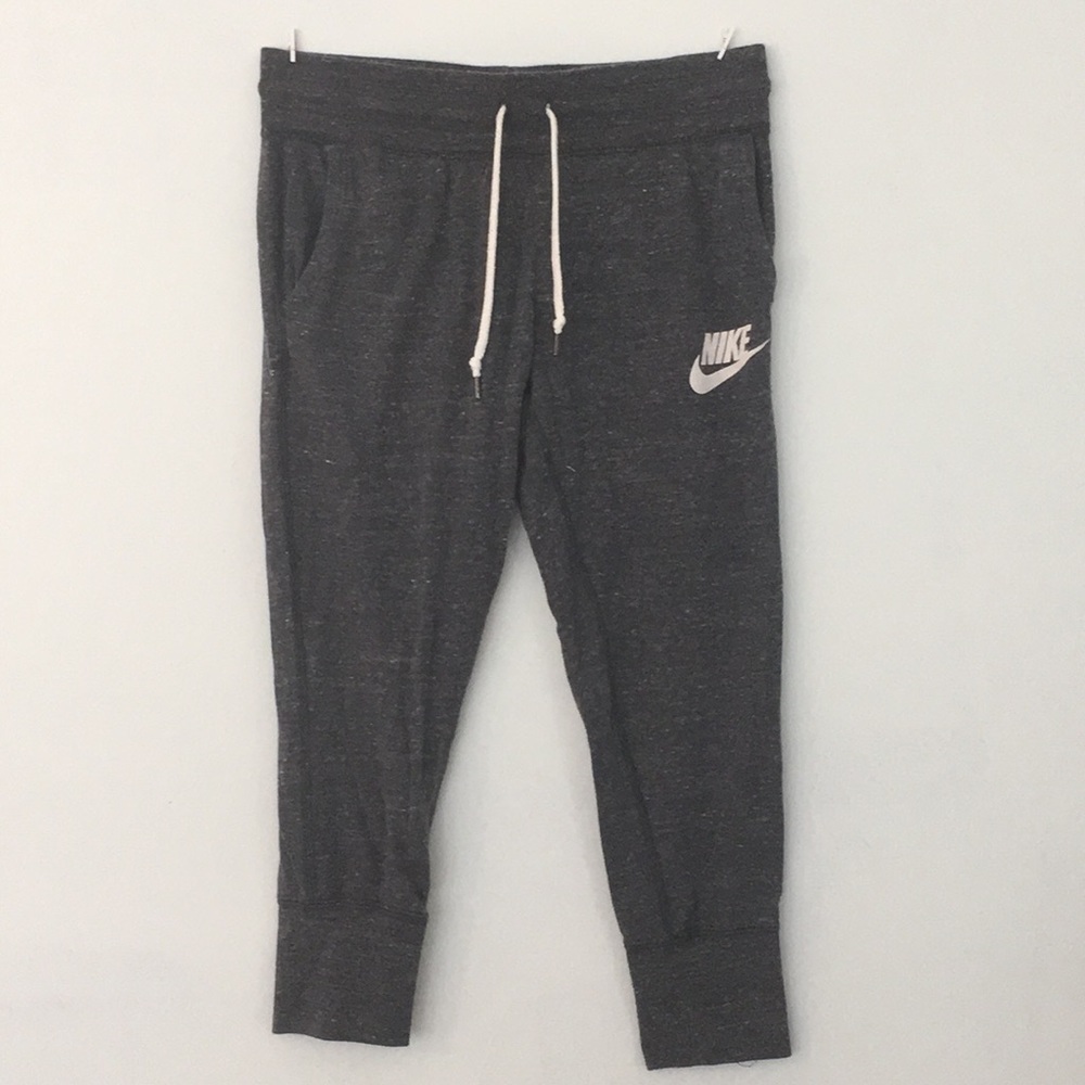 Gray Nike joggers